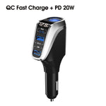 LinkMejor 66W+PD 20W Car QC Fast Charging Socket 12V-24V Car Charger For All Car Models