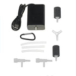 Solar Powered Oxygen Pump 5W USB Aerator EVA Laminated Panel 21.5 Efficiency 2W Air Pump Dual Air Stones for Fishing Aquariums Outdoor