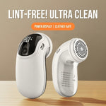 Tevorex Rechargeable Lint Remover Portable Fabric Shaver 6 Blade 3 Speed Settings 100ml Dust Container Digital Display for Clothes Blankets Sweaters