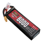 LinkMejor Power 11.4V 8000mAh 60C 3S LiPo Battery XT60 Plug for RC Drone