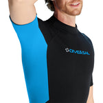 LinkMejor Shorty Warm Wetsuit 1.5mm Neoprene Back Zip UPF50+ Sun Protection Soft Skin-Friendly Breathable Quick Dry Diving Suit for Snorkeling Surfing Kayaking Swimming