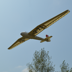 Tony Ray's AeroModel Mini Kranich 1/12 1498mm Wingspan Balsa Wood RC Airplane Fixed Wing KIT