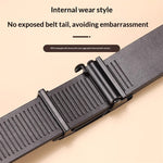110cm-130cm Auto Buckle Men's Belt Business Casual Adjustable Male Pants Waistband for Daily Wear