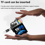 DK08 Smart Touch Screen bluetooth Speaker Mini Pocket Audio Player 40mm Driver Hands-free Call 1200mAh Battery Support TF Card Playback Portable Speakers