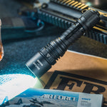 Weltool W7 The Prodigal 1788M LEP Tactical Flashlight 700LM Strong Spotlight Self Protection Rechargeable Thorwer Torch Light With 21700 Battery for Rescue Tactics Searching