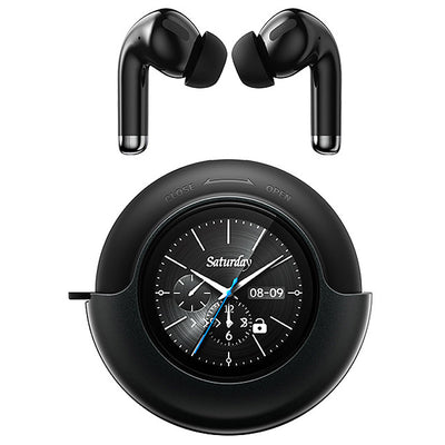 LinkMejor TWS T7 TWS Headset Wireless bluetooth 6.0 Earphone with Touch Color Screen 13mm Large Dynamic Unit DNS Noise Cancelling 30H Playback IPX5 Waterproof Touch Control Ergonomics Design In-ear Sports Headphones