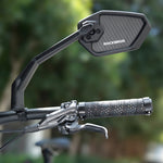LinkMejor 360° Adjustable Bike Rearview Mirror HD Wide View Explosion-proof Anti-glare Bicycle Mirror for Safe Reversing