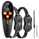 LinkMejor BC901 Remote Dog Training Collar 3300FT Long Range IP67 Waterproof Receiver 3 Modes Beep Vibration Shock Dual Channel Type-C Fast Charging Safety Light