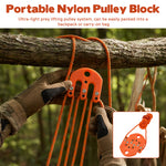 Game Hoist Pulley System Hunting Equipment Lifting Tool Plastic Stainless Steel Nylon 4 m Rope Hauling Management