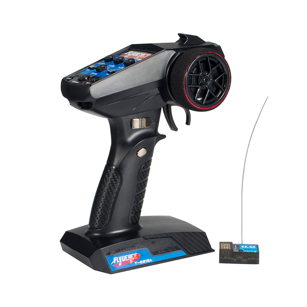 LinkMejor T-6819A 2.4GHz 4CH Transmitter with RX-G4 Light Control Mini Receiver for RC Car Boat Tank Models