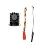 EWRF S1232T 5.8GHz 48CH 2W High Power VTX 200mW 500mW 1W 2W Power Support SmartAudio FPV Transmitter Built-in Microphone with Cool Fan for RC Drone