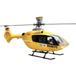 LinkMejor EC135 450 Class 2.4G 11CH Yellow Red Tail 4 blades GPS Stabilized Scale RC Helicopter RTF With X2 Flight Controller