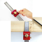 30cm Scribing Ruler with 90 Degrees Scale High Precision Measuring and Marking Gauge Woodworking Essential Tools Sturdy Great for DIY Projects