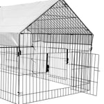 PawGiant 130'' Poultry Chicken Coop Hen House Hutch Backyard Run Nesting Box Outdoor Cage