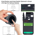 LinkMejor Tuya ZigBe Smart Knob Switch Wireless Scene Button Controller Battery Powered Automation Scenario Smart Life App