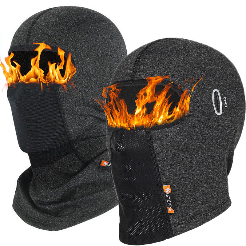 WEST BIKING Thermal Men's Hat Winter Cycling Protective Geasr Windproof Bike Helmet Liner Breathable Balaclava Face Mask Headwear for Skiing Skating Biking