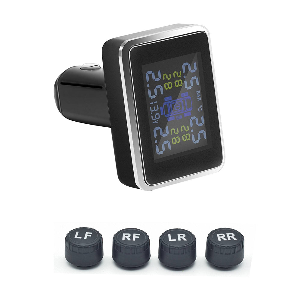 Tire Pressure Monitoring System TPMS Display Wireless Four-Wheel Independent Display Tire Pressure Monitor Tire Pressure Detector