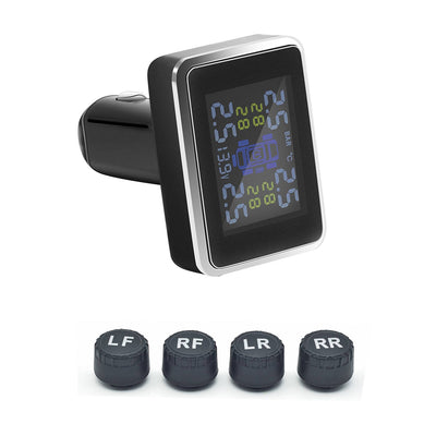 Tire Pressure Monitoring System TPMS Display Wireless Four-Wheel Independent Display Tire Pressure Monitor Tire Pressure Detector