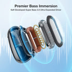 LinkMejor BR-CT3 Mini Open Ear Headphone bluetooth 5.4 Wireless Earphone Light Comfortable Ear Hooks Clear Call IPX7 Waterproof Sports Wireless Earbuds
