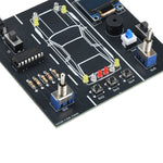 DC 5V Car Driving Simulator Kit DIY Electronics Project with LCD Speedometer Turn Signals Headlights Horn Function