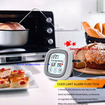 LinkMejor TS-BN53 Touch Screen Digital Meat Food Thermometer Instant Read Food Thermometer Timer Alarm for Cooking / Grilling / BBQ