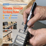 Onkel.J 28pcs Dovetail Tenon Marking Ruler Adjustable Tail Joint Marking Gauge Stable Template Support For Carpentry Marking