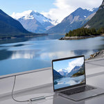 LinkMejor 5 in 1 USB-C Docking Station 4K@60Hz HD HUB with USB3.0 PD 100W Multiport USB Hub Adapter