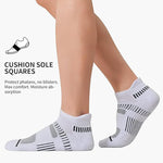 6 Pairs Men's Cotton Sports Ankle Socks Anti Odor Sweat Absorbent Breathable Outdoor Cycling Travel Athletic Short Socks Comfortable