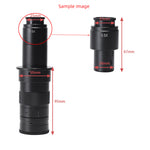 LinkMejor Industry Mono Lens Zoom C Mount Adapter Lens 0.35X 0.5X 1X 2X Microscope Lens for 28mm Eyetube Digital Camera