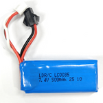 LinkMejor 18401 PRO 1/18 Brushless Rock Crawler RC Car Parts 7.4V 500mAh 2S 20C Li-ion Battery Vehicles Models Replacement Spares LC0035