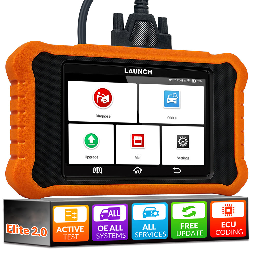 LinkMejor 431X Creader Elite 2.0 Bidirectional OBD2 Scanner All System Car Diagnostic Tool ECU Coding 31 Reset Lifetime Free Update