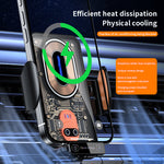 V88 120W Car Mount Phone Holder Intelligent Infrared Induction Air Vent Clip 15W Car Wireless Charger Magnetic for iPhone 16 16 Pro 15 14 13  for Samsung for Xiaomi for Huawei