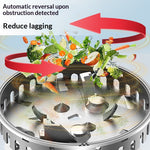 NovuLife HR-3A-RL 375W Kitchen Garbage Disposal Food Waste Disposer 2800RPM Motor with Multi Noise Reduction Easy Mount Air Switch Overload Protection for Home Sink Waste Management