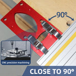 LinkMejor Track Saw Rail Square Guide Right Angle Guide Angle Stop for Makita Festool Milwaukee Track Saw Guide Rail
