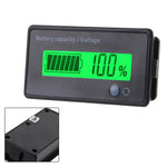 Battery charge indicator Battery Capacity & Volt Tester Multi-Battery Compatibility 7-100V Touch Switch Button Smart Display Features Efficient Setup Process