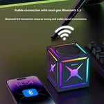 Yesido YSW34 3D Music Box bluetooth Speaker Portable Speaker RGB Colorful Light 52mm Driver Unit TWS Connection Subwoofer Speakers