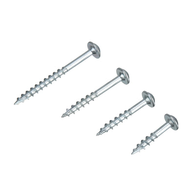LinkMejor 100pcs Pocket Hole Screw for XK4 Pocket Hole Jig