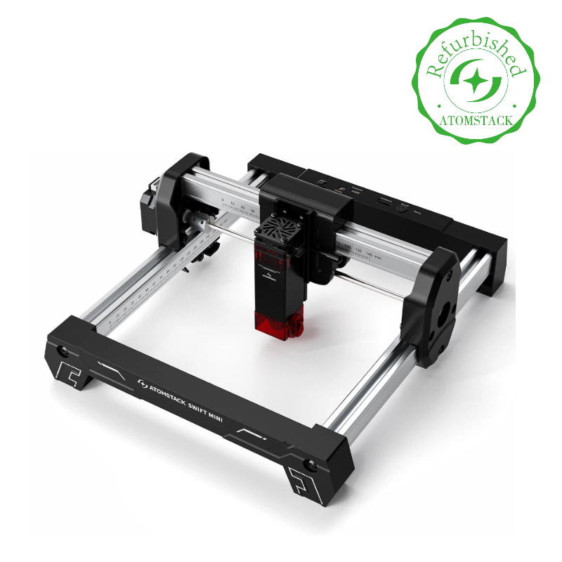 [US Direct]Refurbished ATOMSTACK SWIFT 3W Mini Diode Laser Engraver 135x145mm Processing Area WiFi Connection 10000mm/min Speed DIY Engraving Cutter