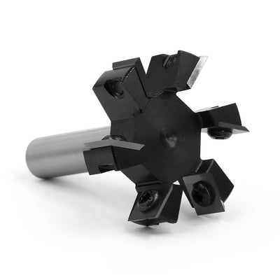 Six Blade T Slot Router Bit 1/2 Inch Shank SAE 5140 Tungsten Carbide Cutter for Woodcraft Engraving Machine Electric Grinder