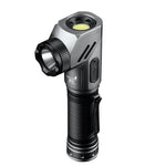 Bikight 1500 Lumens L-shape 21700 LED Flashlight 90° Swivel Emergency Magnetic Work Lamp 21700 Rechargeable Flash Light Outdoor Tactical Corner Light LED Torch