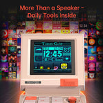 LinkMejor MiniToo Retro bluetooth Speaker Portable Pixel Display Music Box Retro Computer Style Speaker Gift