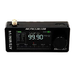 LinkMejor V4 ATS Mini SI4732 Radio CNC Metal All Band Receiver CNC Metal DSP AM FM SSB LSB USB Hi-Z Circuit