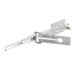 HU101 Lock Pick Tool Set Extended 2 in 1 Stainless Steel Automotive Lock Pick and Decoder for Jaguar Global Car Lock Solution