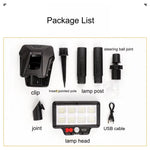 96/69 LED Solar Rechargeable LED Light 180° PIR Motion Sensor Wide Angle 3 Lighting Adjustable Waterproof Wall-Mounted Solar LED Lamp for Outdoor Garden Yard