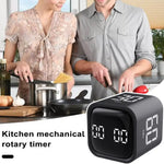 Productivity Cube Timer Sensor Flip LED Display 4 Preset Times Dual Mode Time Management Countdown Kitchen Student Learning Mini Digital Timer