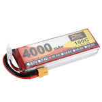 LinkMejor Power 11.1V 4000mAh 100C 3S Lipo Battery XT60 Plug for RC Racing Drone