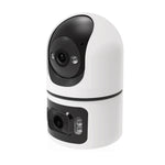 LinkMejor Tuya 4MP+4MP HD Security Camera Smart Dual Lens WIFI IP Camera Night Vision Two Way Audio Motion Alerts Pan Tilt Wireless Security System