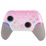 X9 Tri-mode Wireless Gaming Controller with RGB Lighting Programmable Back Buttons Dual Vibration for PC Switch iOS Android PS3 Gamepad