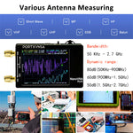 LinkMejor NanoVNA Plus 50KHz-2.7GHz Vector Network Analyzer 80dB Dynamic Range Touch Screen Antenna Testing VNA SWR MF HF VHF UHF