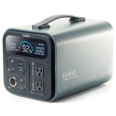 [USA Direct] Gofort UA1100 1100Wh 1200W Portable Power Station 2x Pure Sine Wave AC110V Outlets 1200W Inverter Solar Generator for RV Van Home Outdoor Camping Emergency Battery Backup
